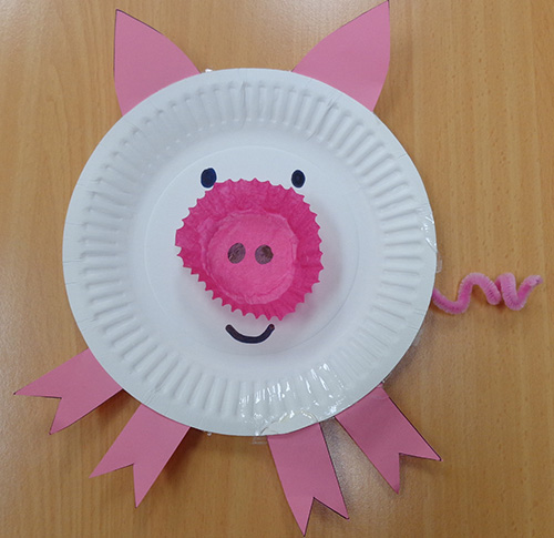 Paper Plate Pig